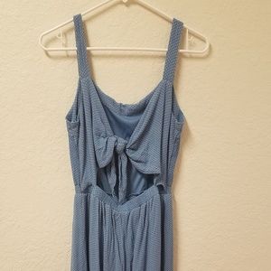 Polka Dot Tie Front Romper